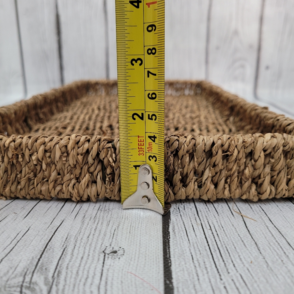 Woven Rattan Decorative Tray - Picture 6 of 6